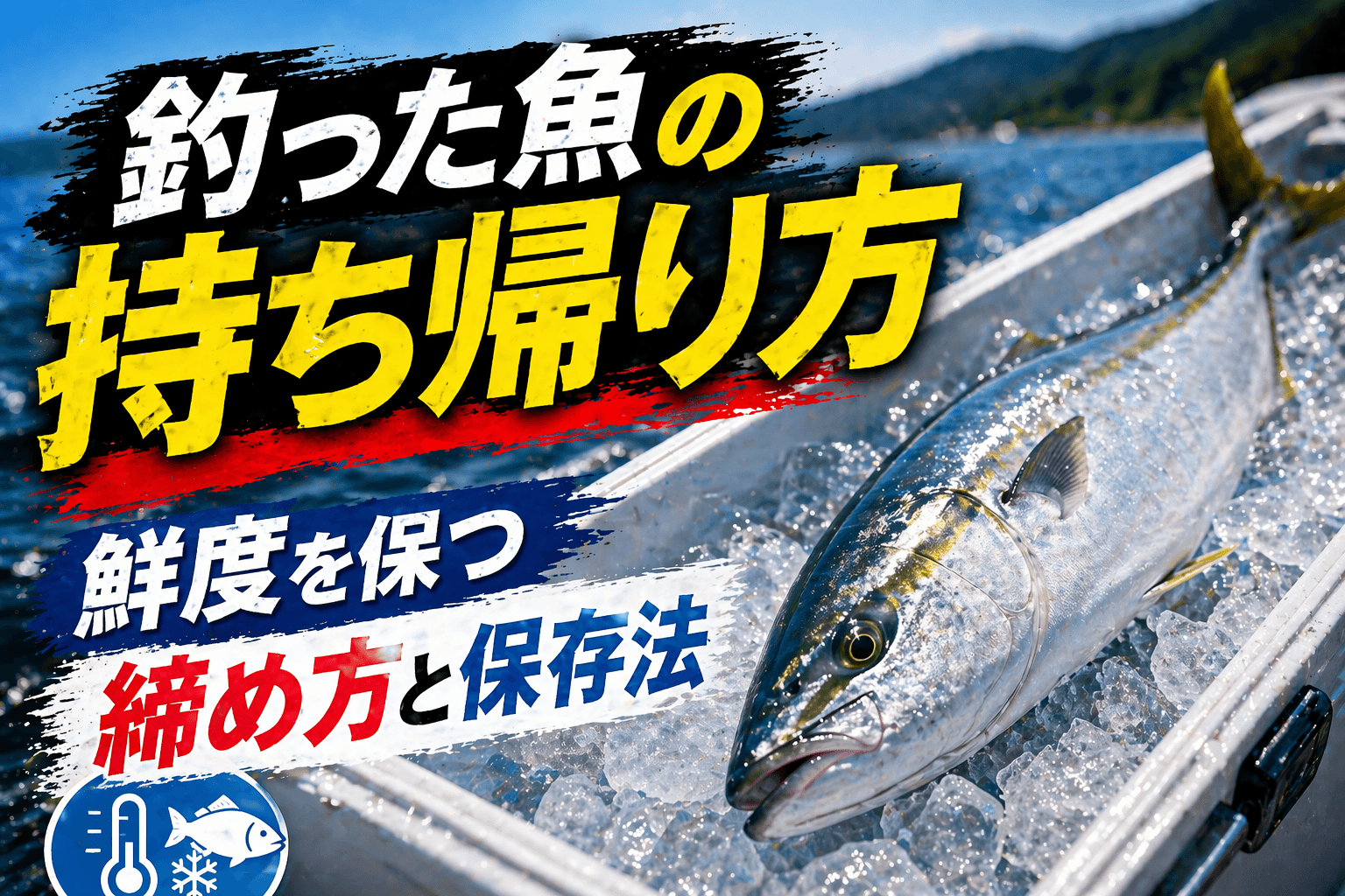 釣った魚の持ち帰り方|鮮度を保つ締め方と保存法を徹底解説